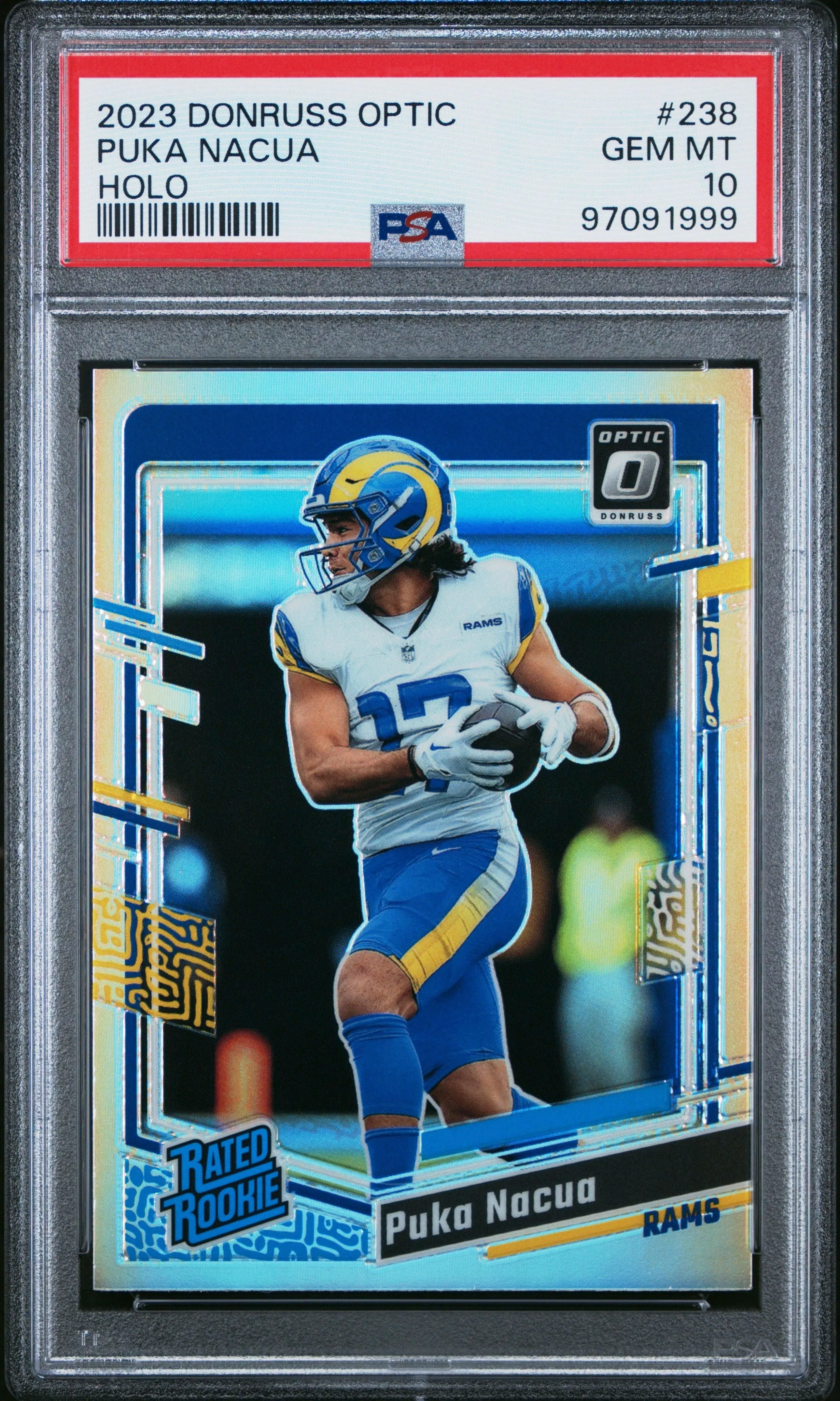 2023 Panini Donruss Optic #238 Puka Nacua Holo PSA 10