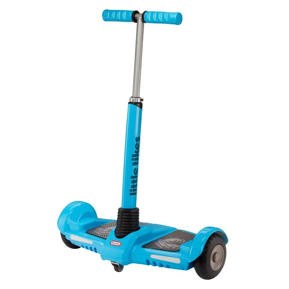 Open-box - Little Tikes Kids Hoverboard Handlebar Lean to Turn Electric Scooter Blue