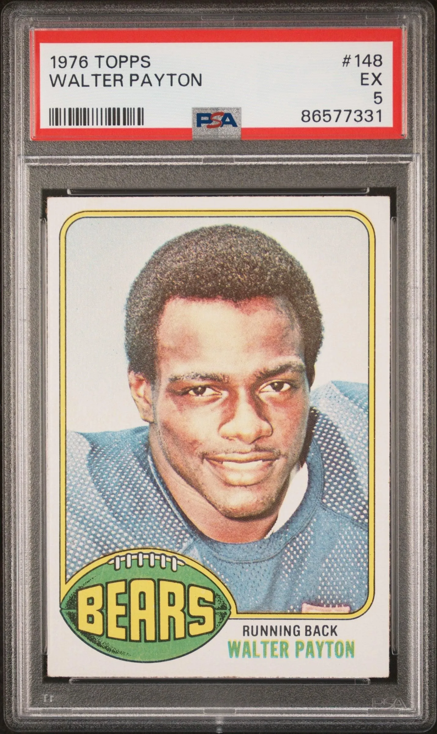 1976 Topps #148 Walter Payton PSA 5