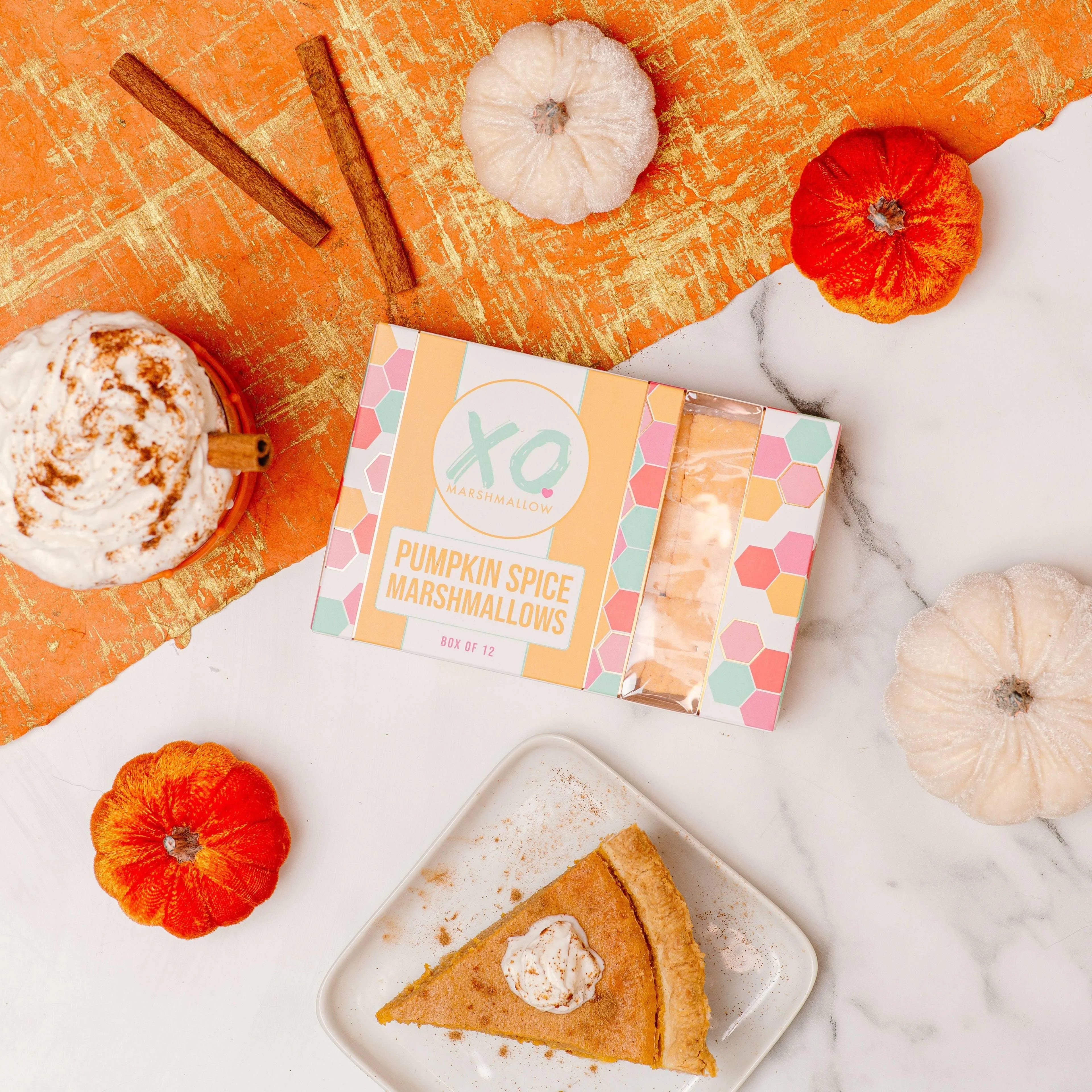 Pumpkin Spice Marshmallows / Gluten Free / Dairy & Nut Free