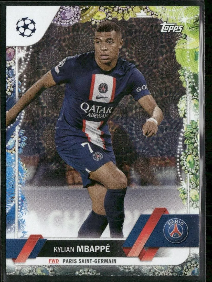 2022-23 Topps UEFA Club Competitions Carnaval Edition Kylian Mbappé #100