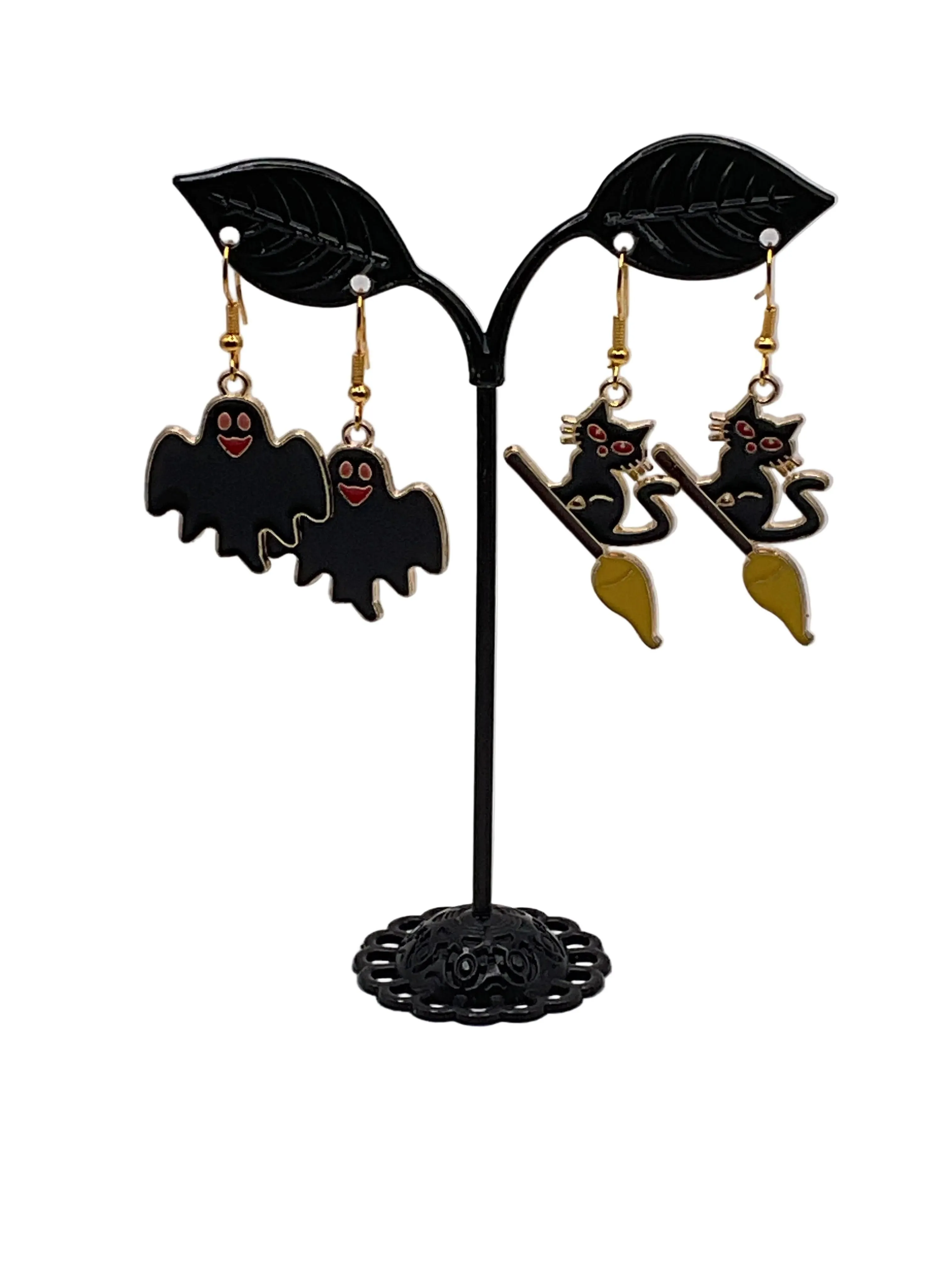Enamel Halloween Earrings