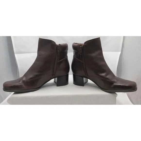 Product image for Easy Spirit Womens Brown Ankle Boots Bootie Shoes 5.5 Medium 0705
