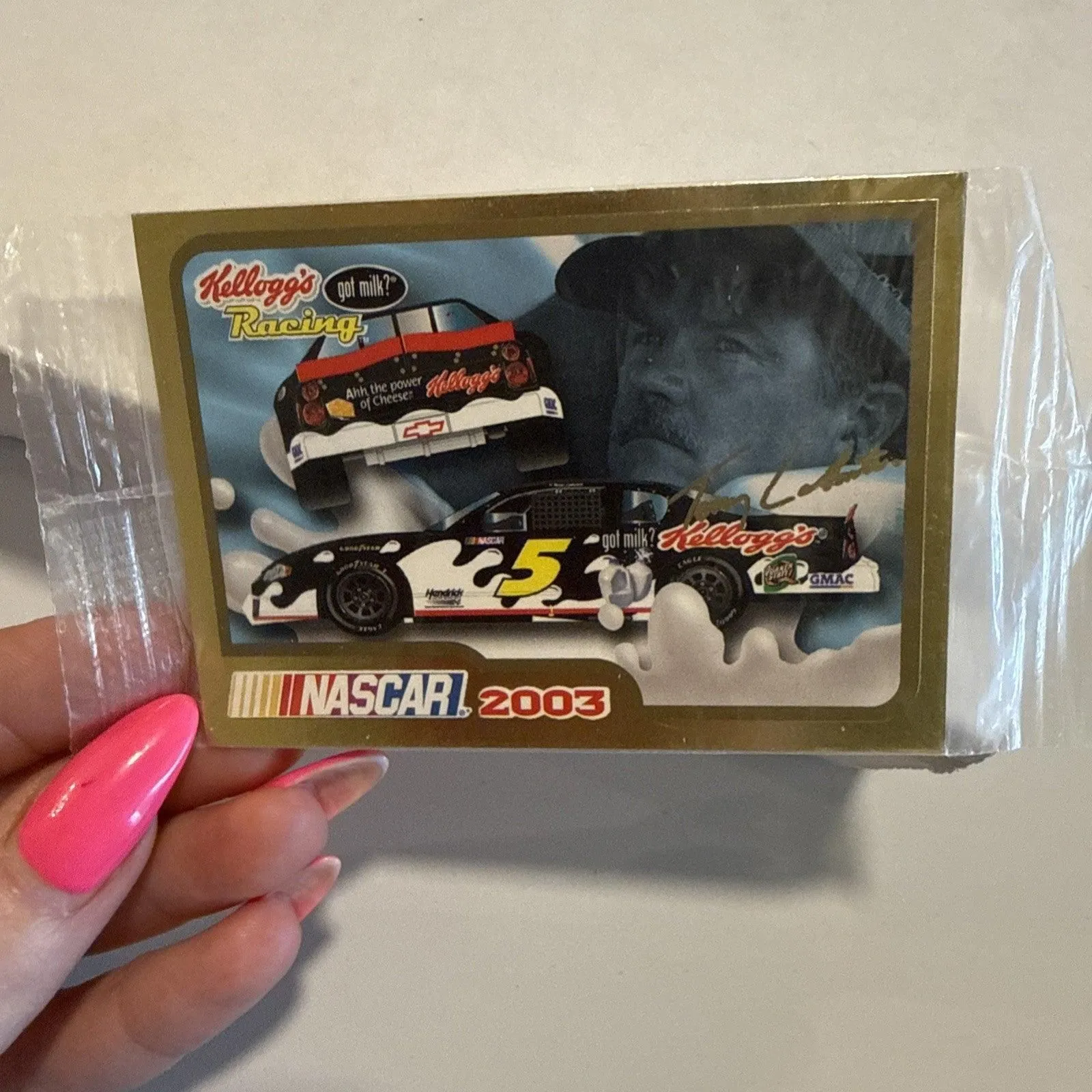 2003 Kelloggs Racing 2002 Got Milk Car LABONTE Auto Signed NASCAR FACTORY SEALED