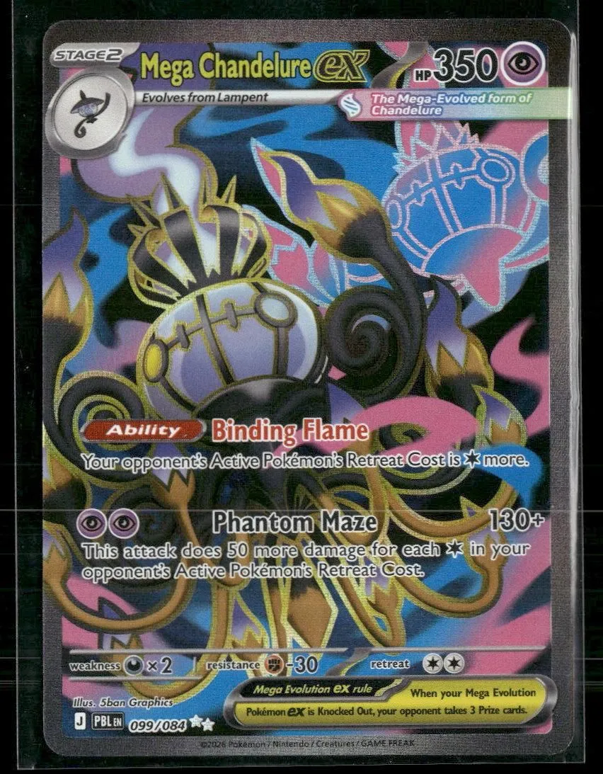 ME05: Pitch Black Mega Chandelure ex #099/084