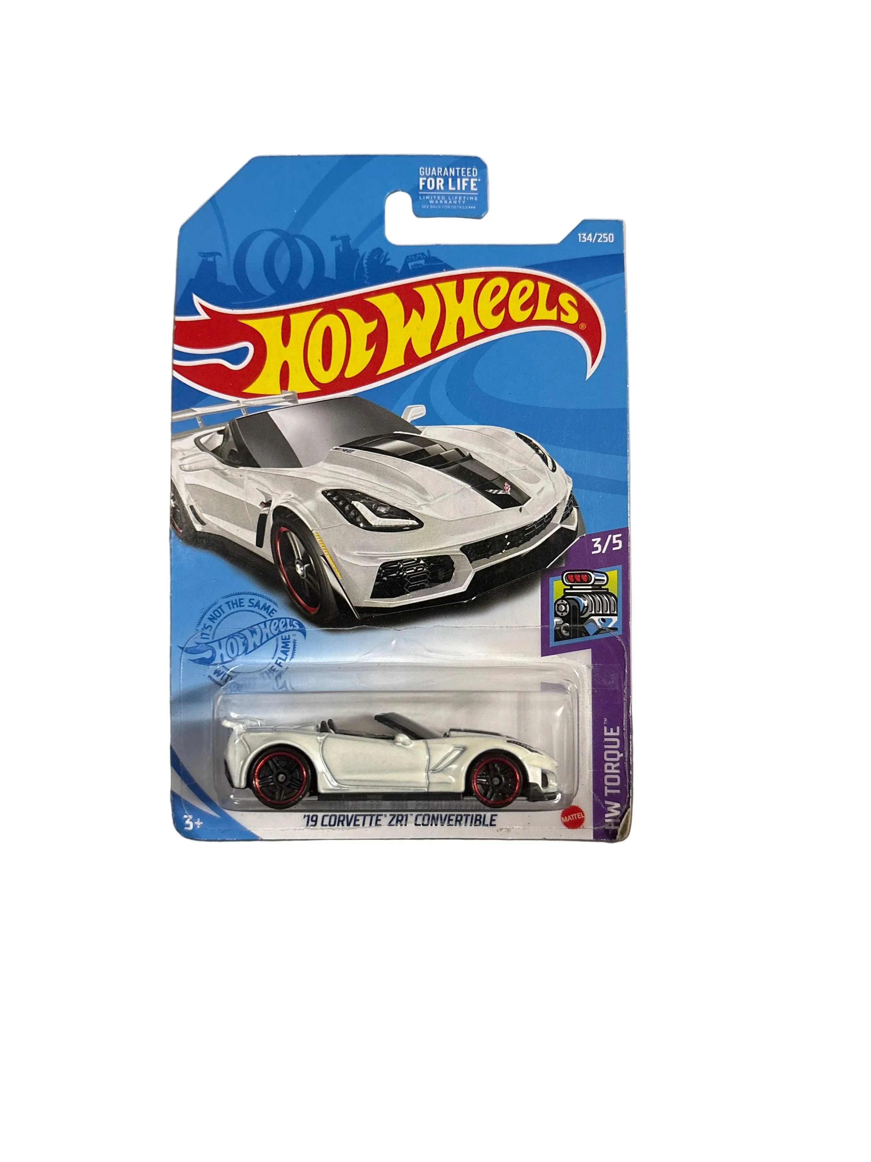 Hot Wheels 19 Corvette ZR1 Convertible Diecast white