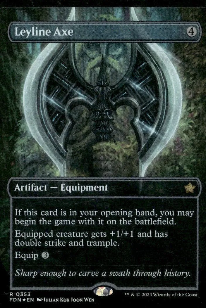 Foundations Leyline Axe (Borderless) #353