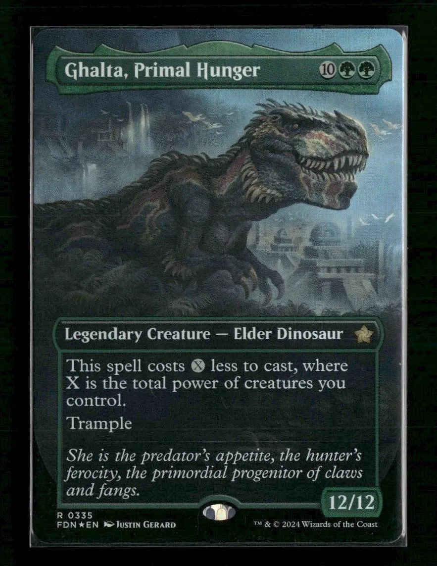 Foundations Ghalta, Primal Hunger (Borderless) #335
