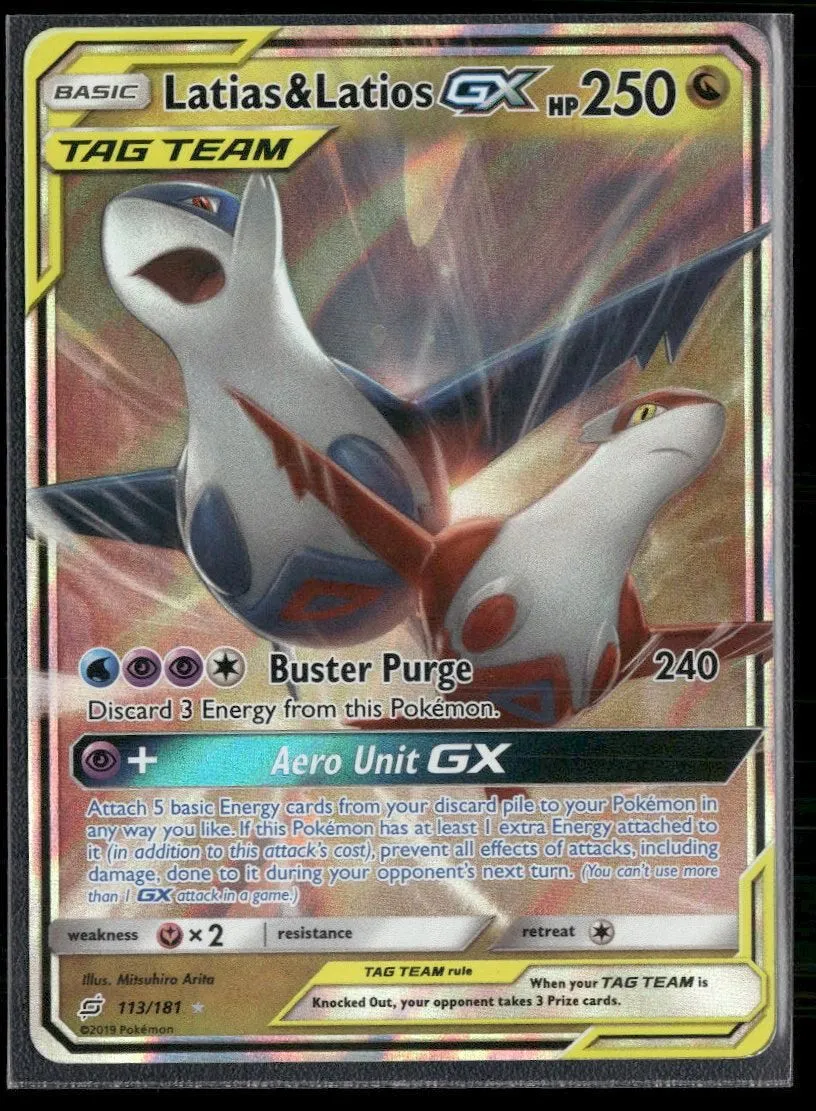 SM - Team Up Latias & Latios GX #113/181