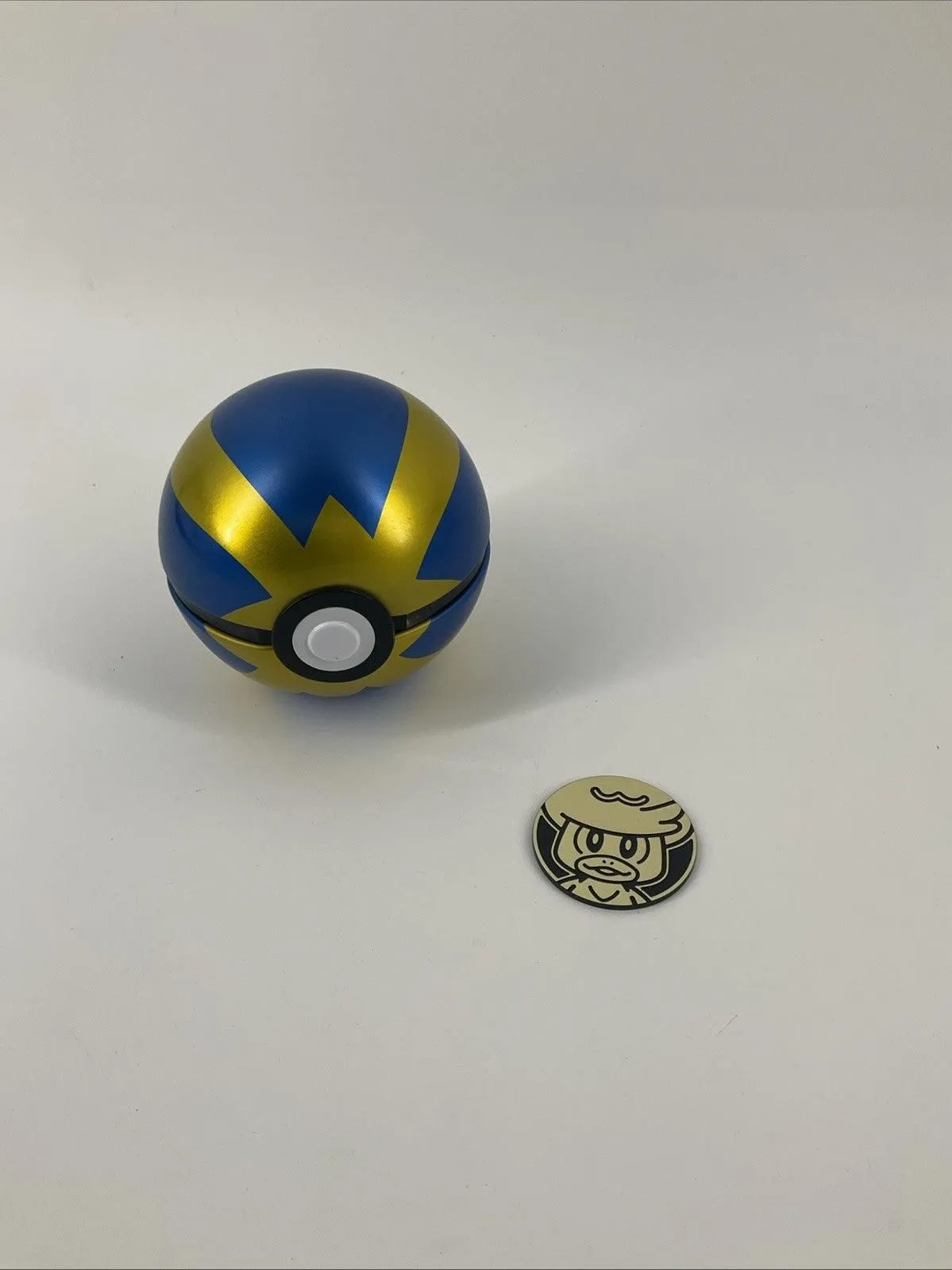 Pokemon TCG PokeBall Tin QUICK BALL Tin and Collectible Coin, No Cards