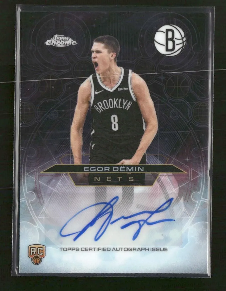 2025-26 Topps Chrome Update Chromographs Egor Dëmin AU #CH-ED