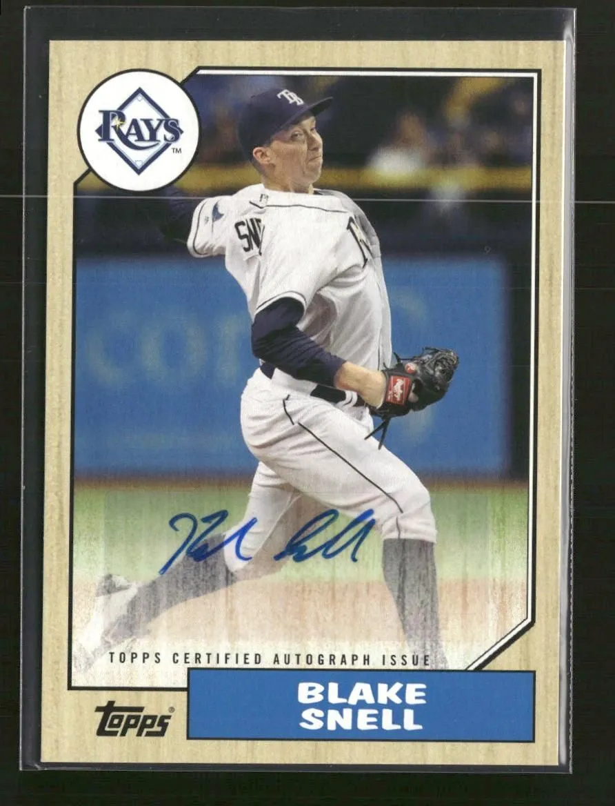 2017 Topps 1987 Topps Baseball 30th Anniversary AU Blake Snell AU #1987A-BS