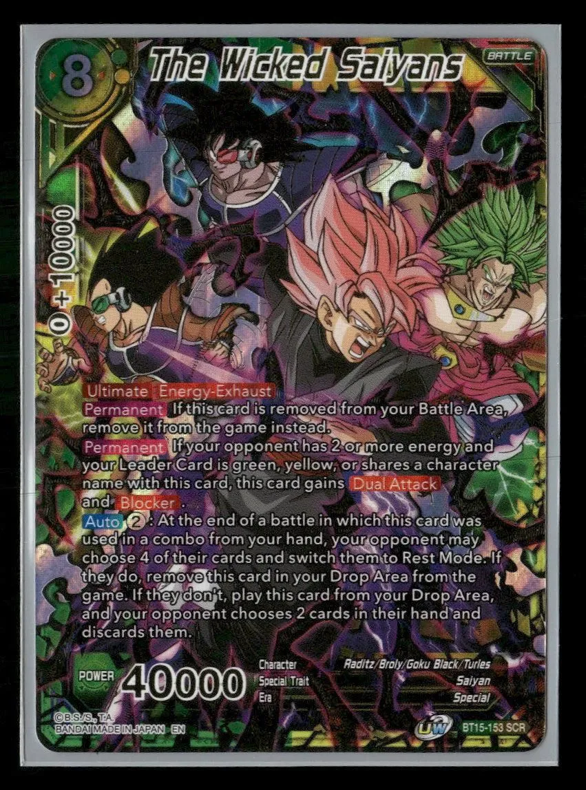 The Wicked Saiyans #bt15-153 SCR (Special Rare) - Riftbound