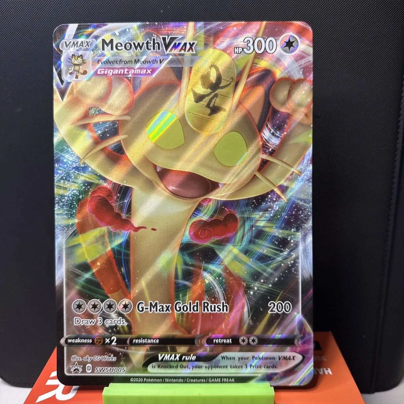 JUMBO Meowth VMAX Oversized Card SWSH005 Pokémon PACK FRESH