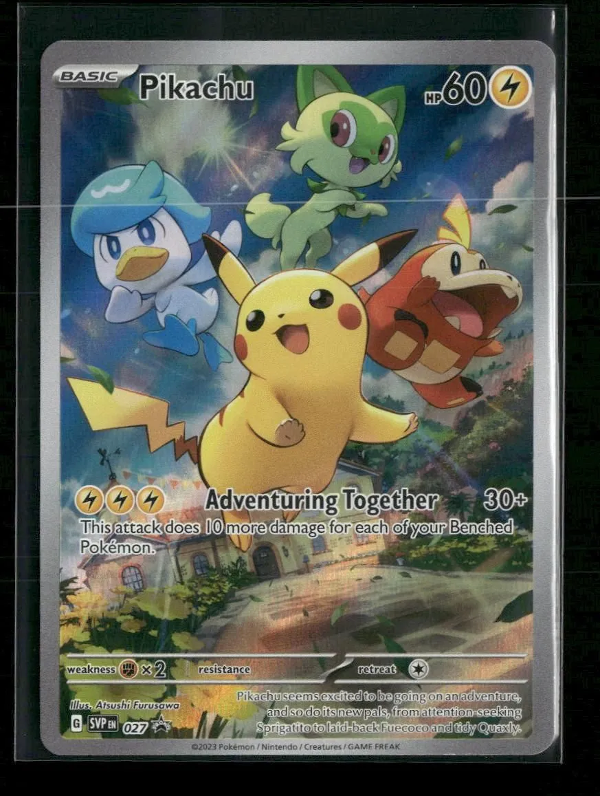 SV: Scarlet & Violet Promo Cards Pikachu #027