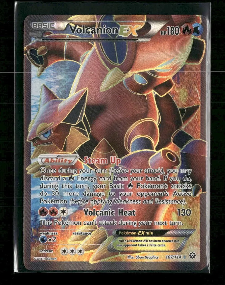 XY - Steam Siege Volcanion EX (Full Art) #107/114
