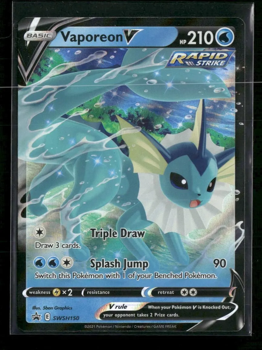 SWSH: Sword & Shield Promo Cards Vaporeon V #SWSH150