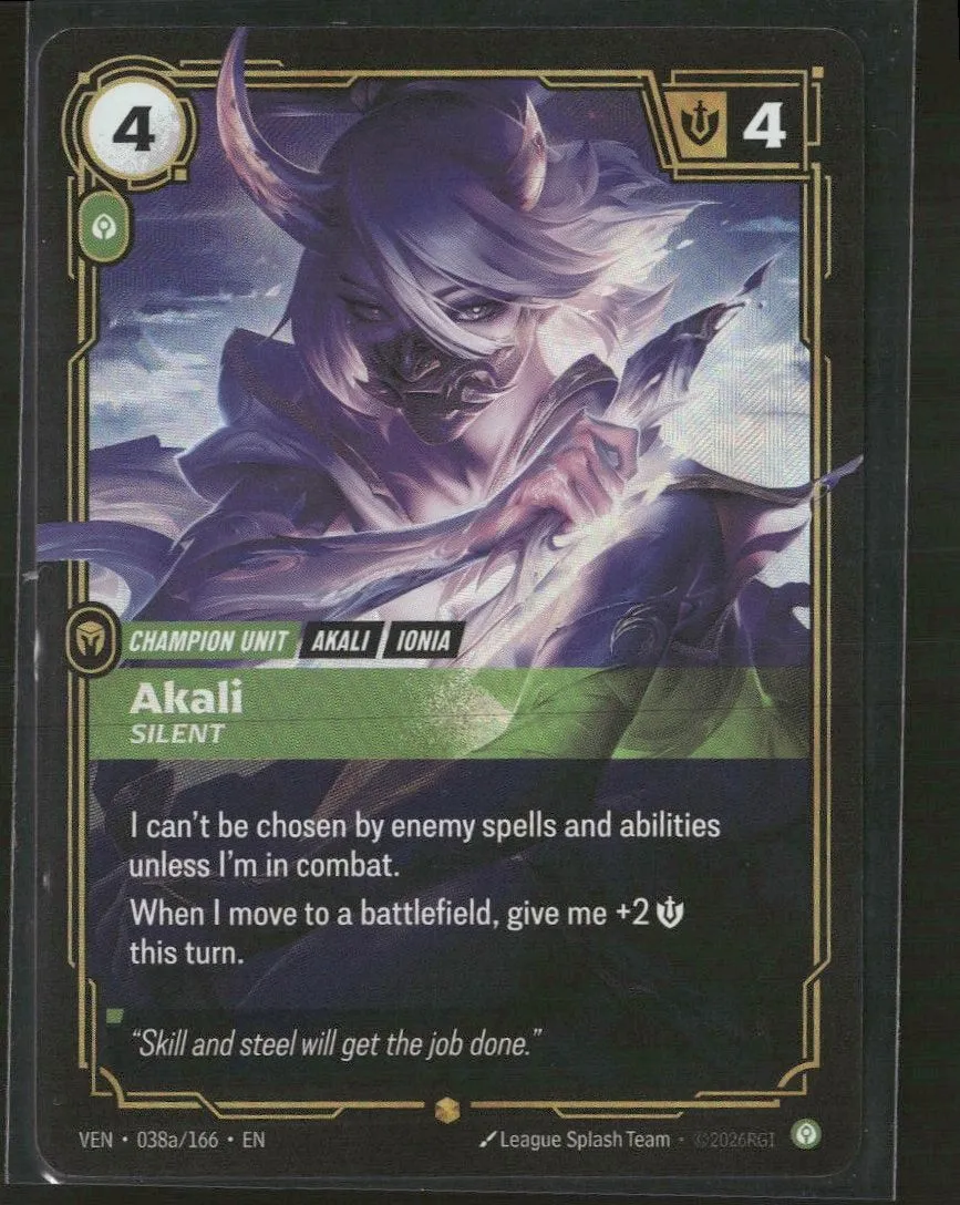 Akali #038a/166 Rare - Riftbound