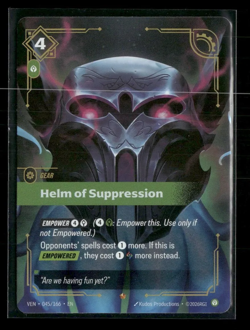 Helm of Suppression #45/166 Rare - Riftbound