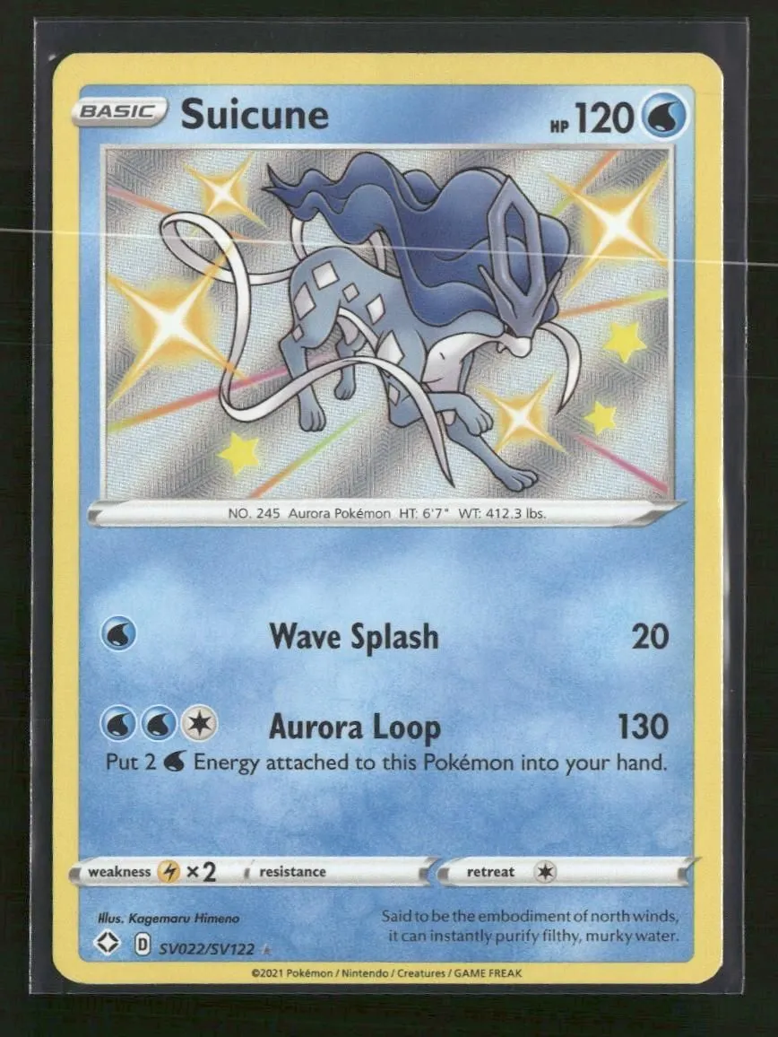 Shining Fates: Shiny Vault Suicune #SV022/SV122
