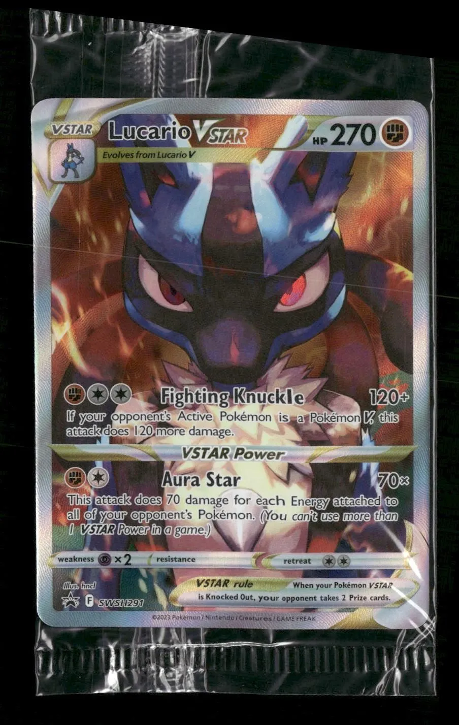 SWSH: Sword & Shield Promo Cards Lucario VSTAR #SWSH291 Sealed