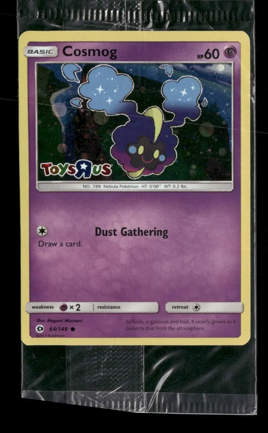 Miscellaneous Cards & Products Cosmog (Toys-R-Us Stamp) #064/149 Sealed