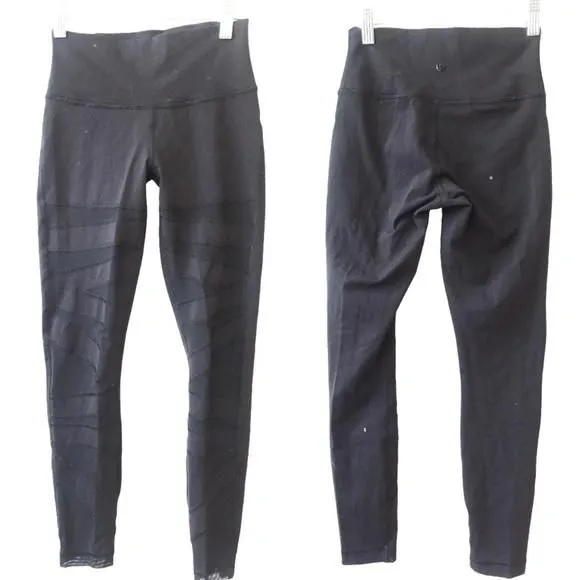 Product image for Lululemon High Times Tech Mesh Black Size 4 Rare