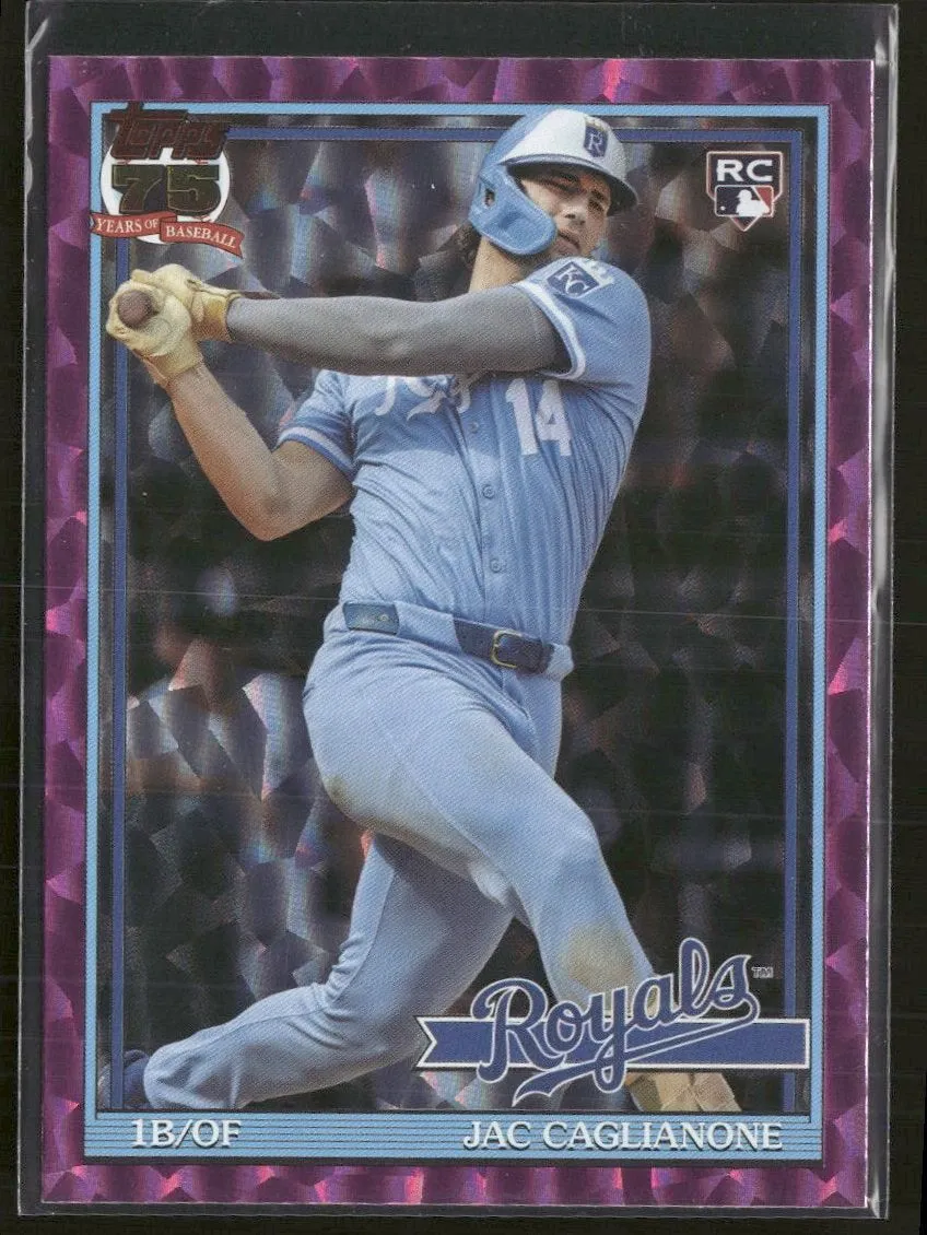 2026 Topps Pink Crackle Foil Jac Caglianone #91B2-43