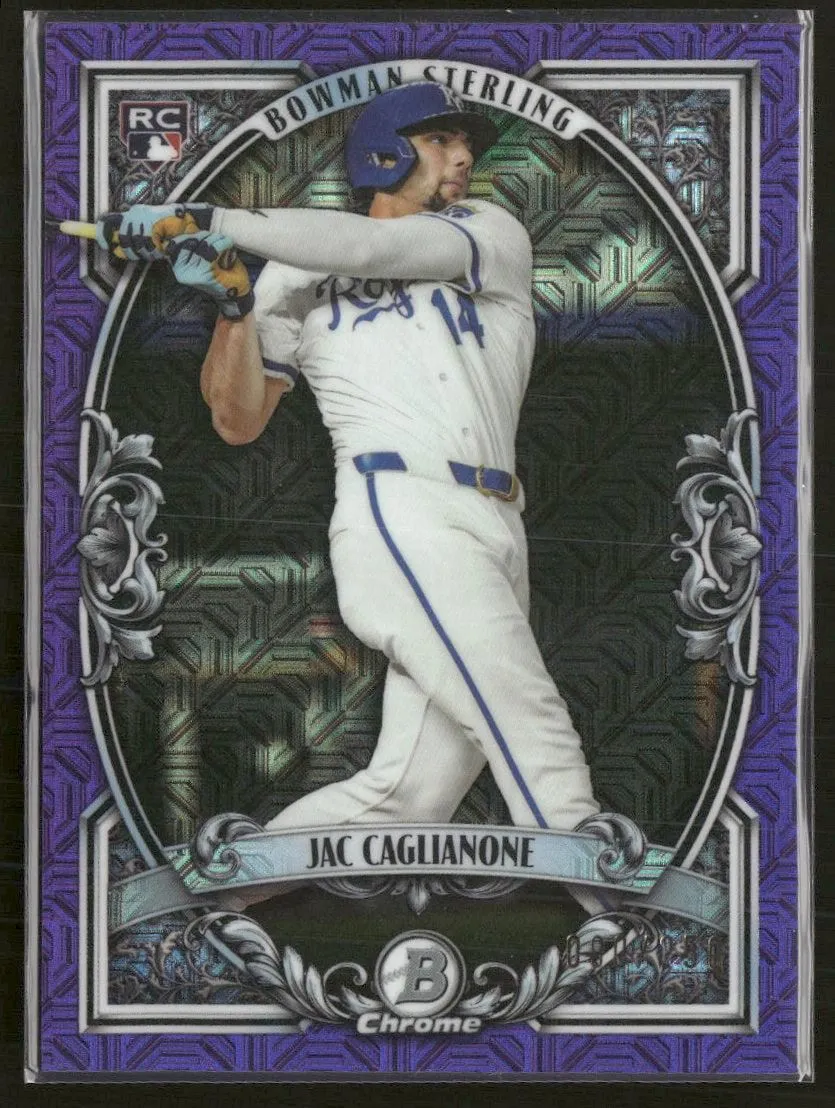 2026 Bowman Bowman Sterling Mojo Purple Refractors Jac Caglianone #/250 #BST-14