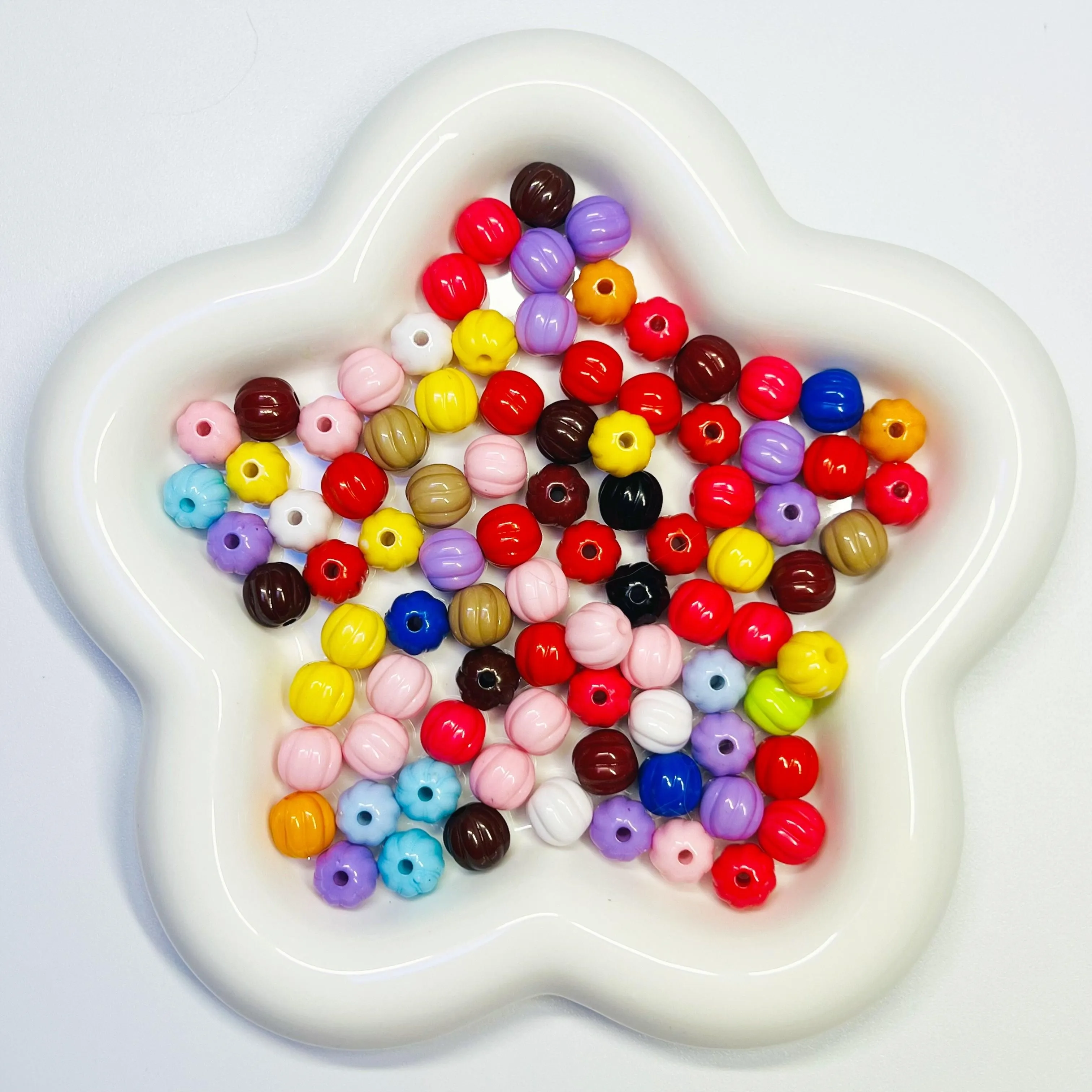 B1 - 10mm Bold Mix Pumpkin Swirl - 50pcs