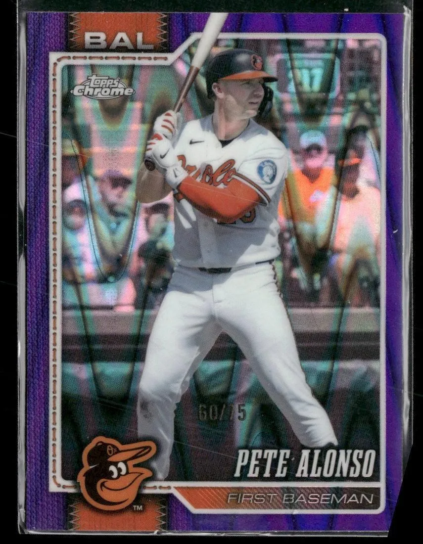 2026 Topps Chrome Purple Raywave Refractors Pete Alonso #/75 #55