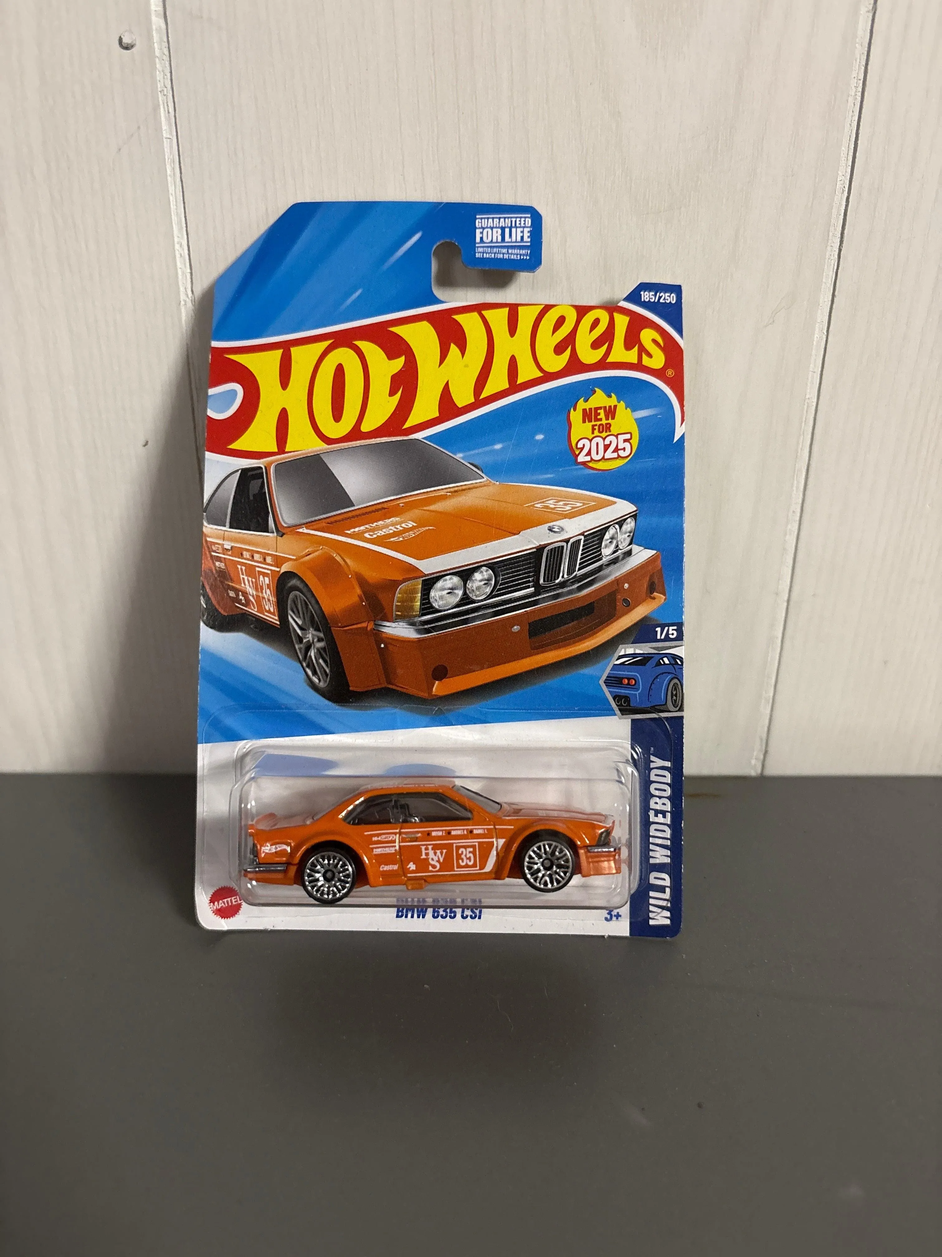 Hot Wheels BMW 635 CSi Diecast orange