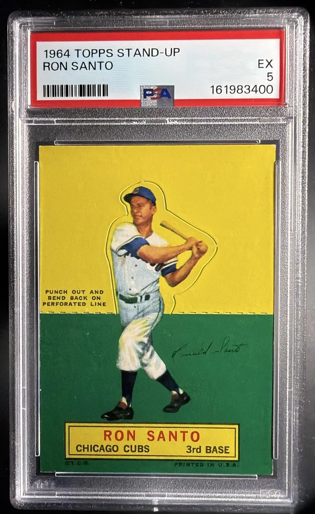 1964 Topps Ron Santo Stand-Up #5 PSA 5