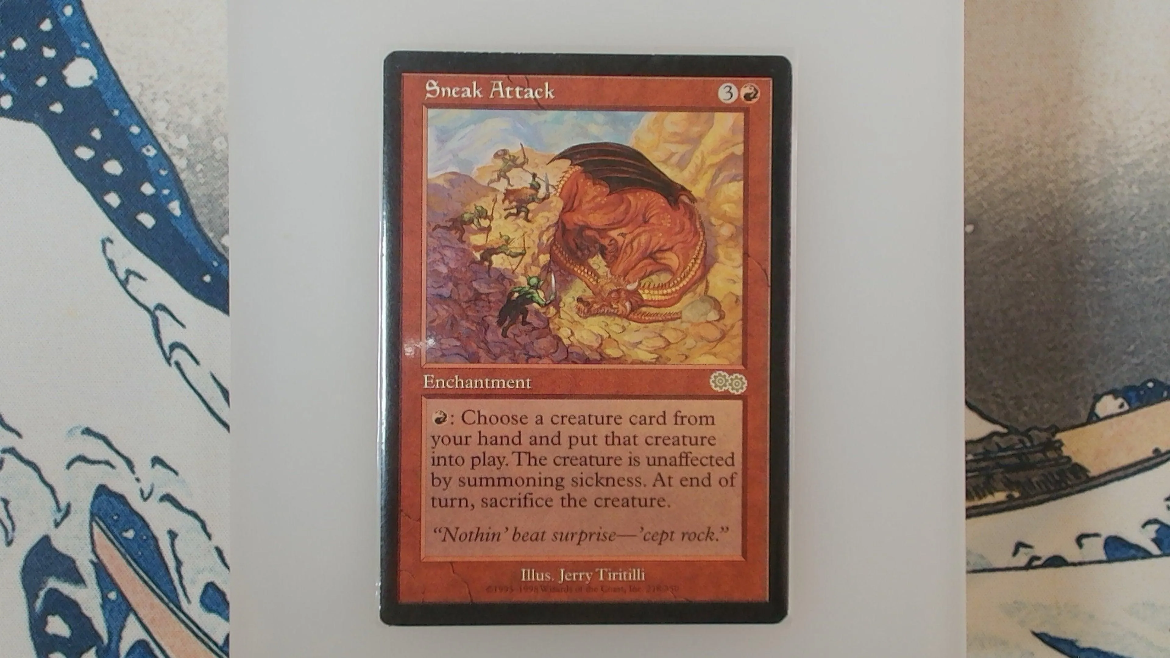 Sneak Attack Urza's Saga #218 1998 Moderately Played MTG