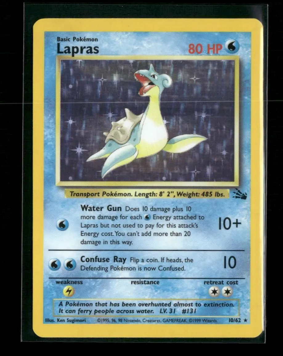 Fossil Lapras (10) #10/62