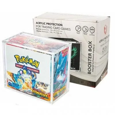 Phoenix Shield Boite de Rangement - Plexiglas Protection Acrylique pour Display Pokémon Booster (Fermeture Magnétique)