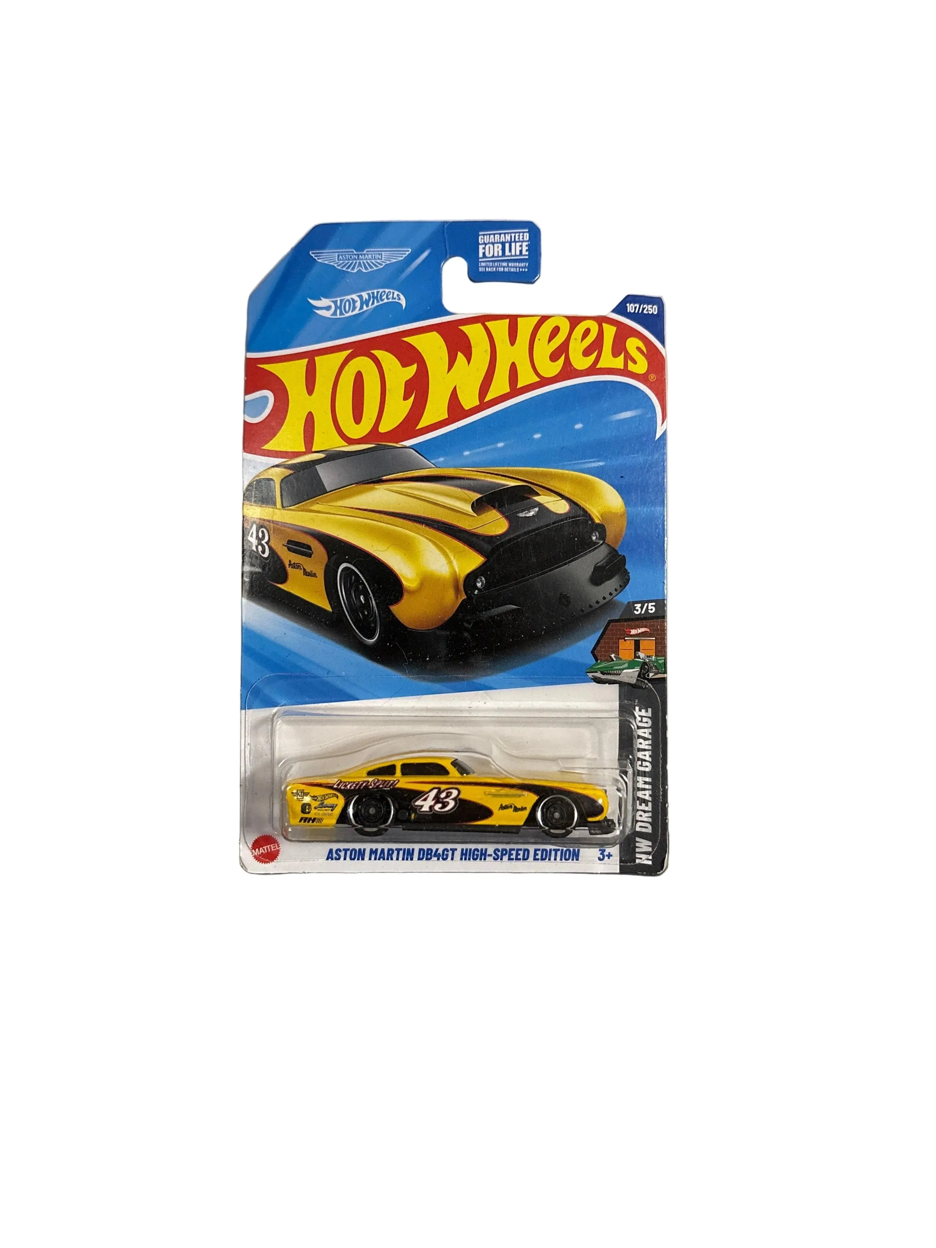 Hot Wheels Aston Martin DB4GT High-Speed Edition Diecast yellow