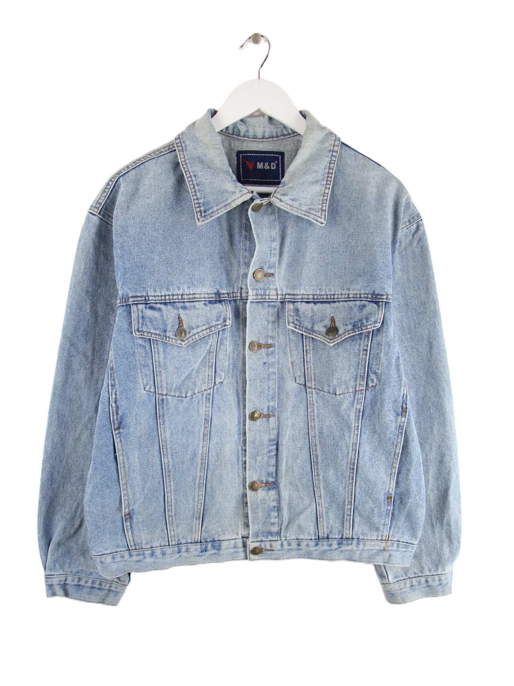 Vintage 90s Jeansjacke Blau L