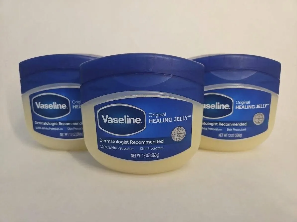 Vaseline Original Petroleum Healing Jelly for Dry Cracked Skin – 13 oz 3-Pack