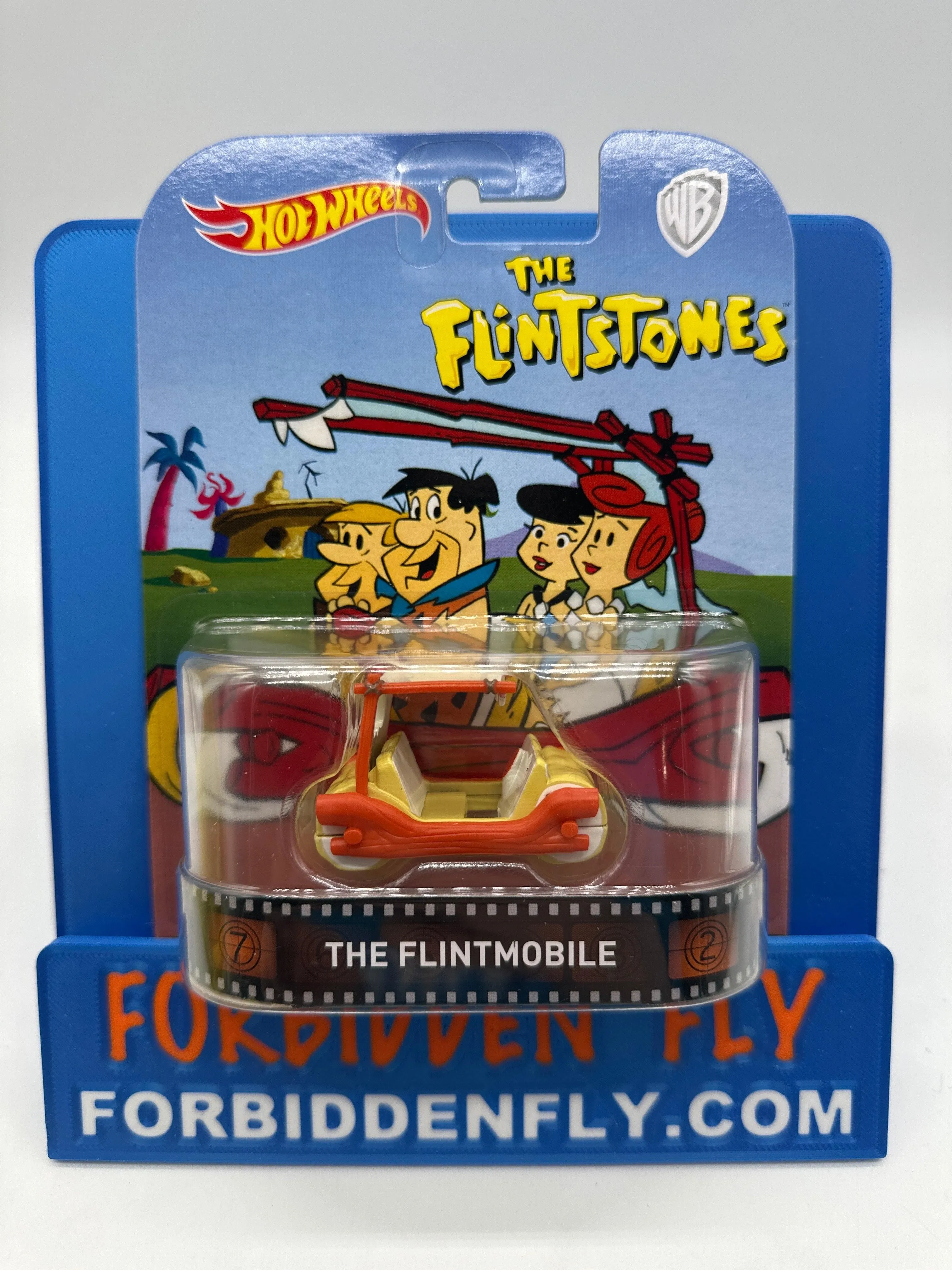 Hot Wheels 2017 Retro Entertainment Premium Single - The Flintstones - The Flintmobile (Movie Reel Packaging)