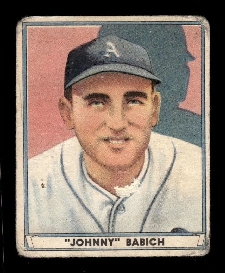 1941 Play Ball #40 Johnny Babich Philadelphia Athletics Poor CS26017510