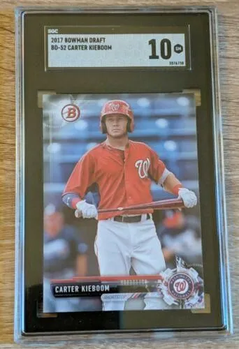 Product image for 2017 BOWMAN DRAFT BD-52 CARTER KIEBOOM SGC 10
