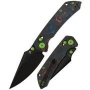 KANSEPT Fenrir Crossbar Lock Knife 80S Camo Carbon Fiber Handle (3.48'' CPM S35VN Blade) Greg Schob Design - K1034V4