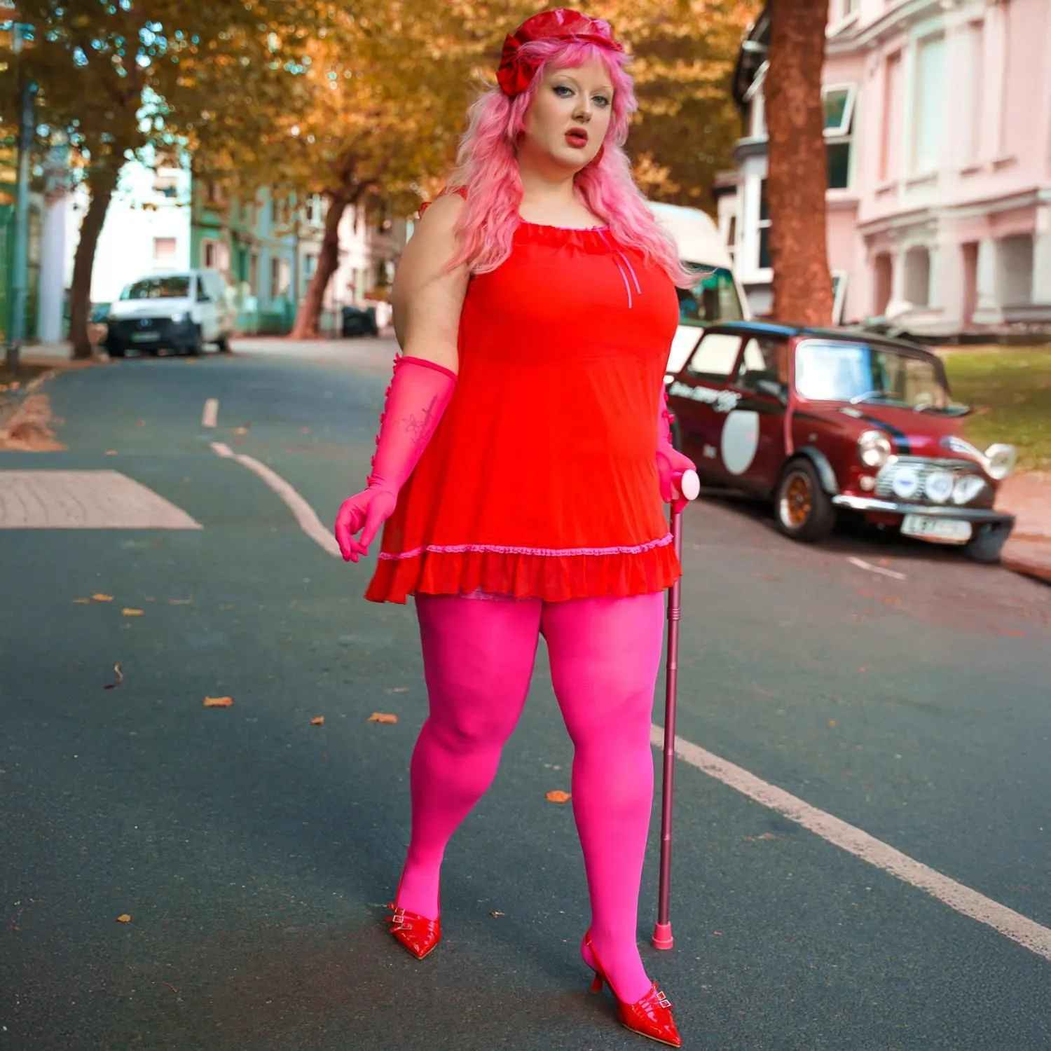 80 Denier Opaque Tights - Gnome Nose