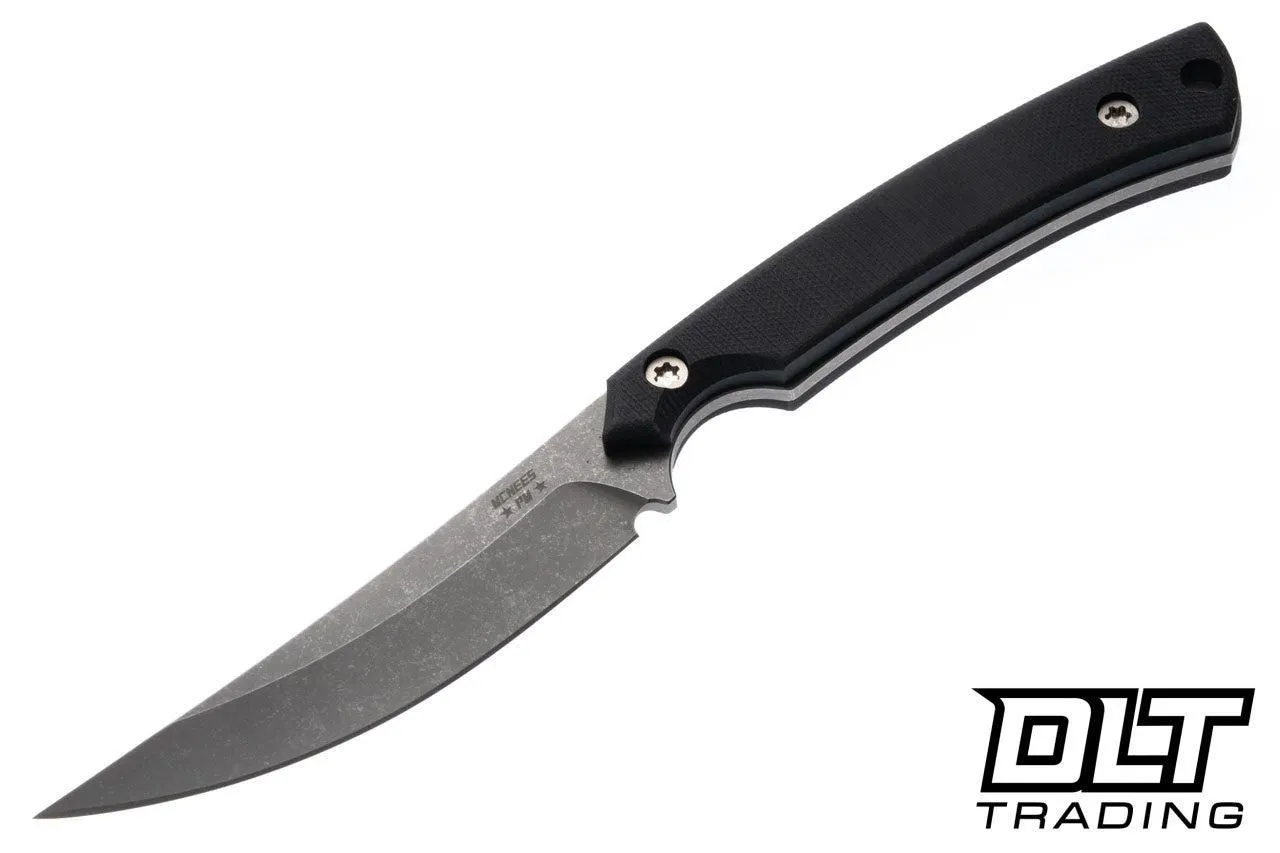 McNees Fowl Play - Black G-10 - Stonewash MagnaCut Blade
