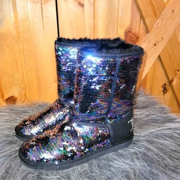 Product image for Juicy Couture sequin boots 7 nwot