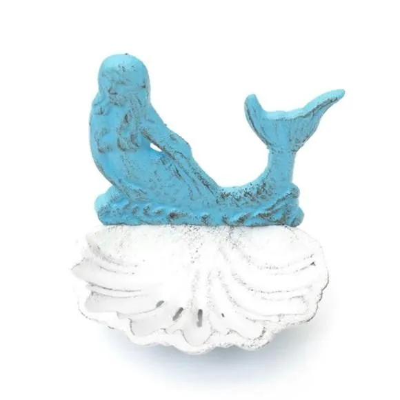Product image for Mermaid Soap Dish Cast Iron Decor