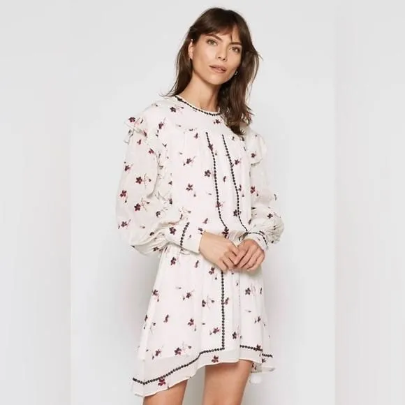 Product image for Joie Owena Peaseant Dress M Studded New Mini Cotton Boho