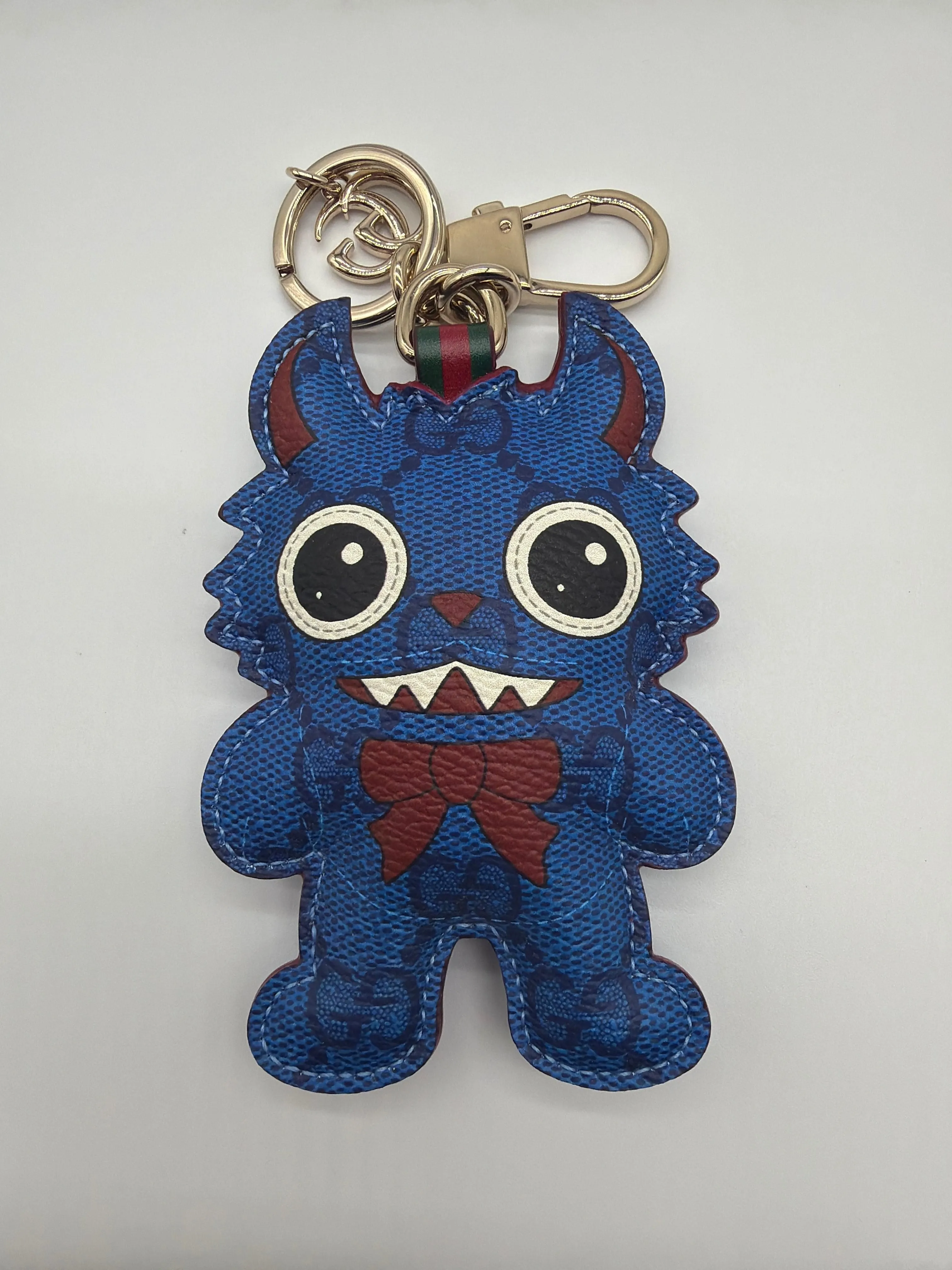 Gucci Besties blue monster keychain