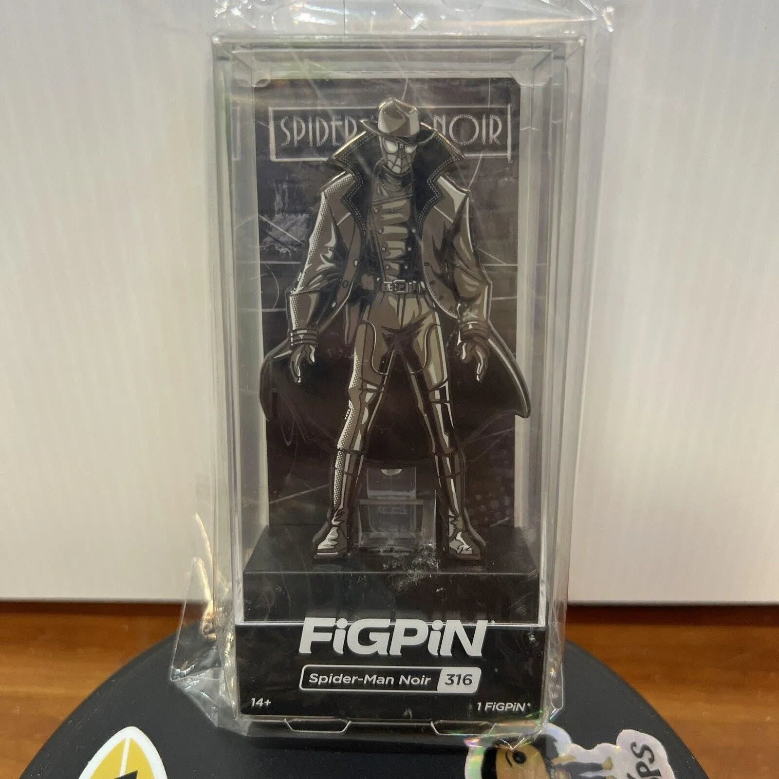Product image for Figpin 316 Spider-Man Noir PIN NEW Into the Spider-Verse Enameled Hard Case